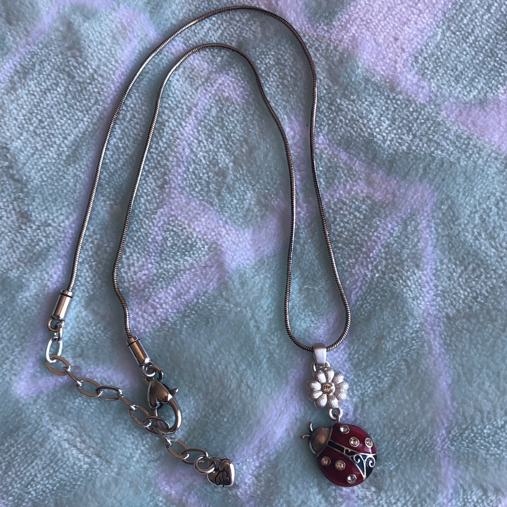Brighton Ladybug and Flower Necklace